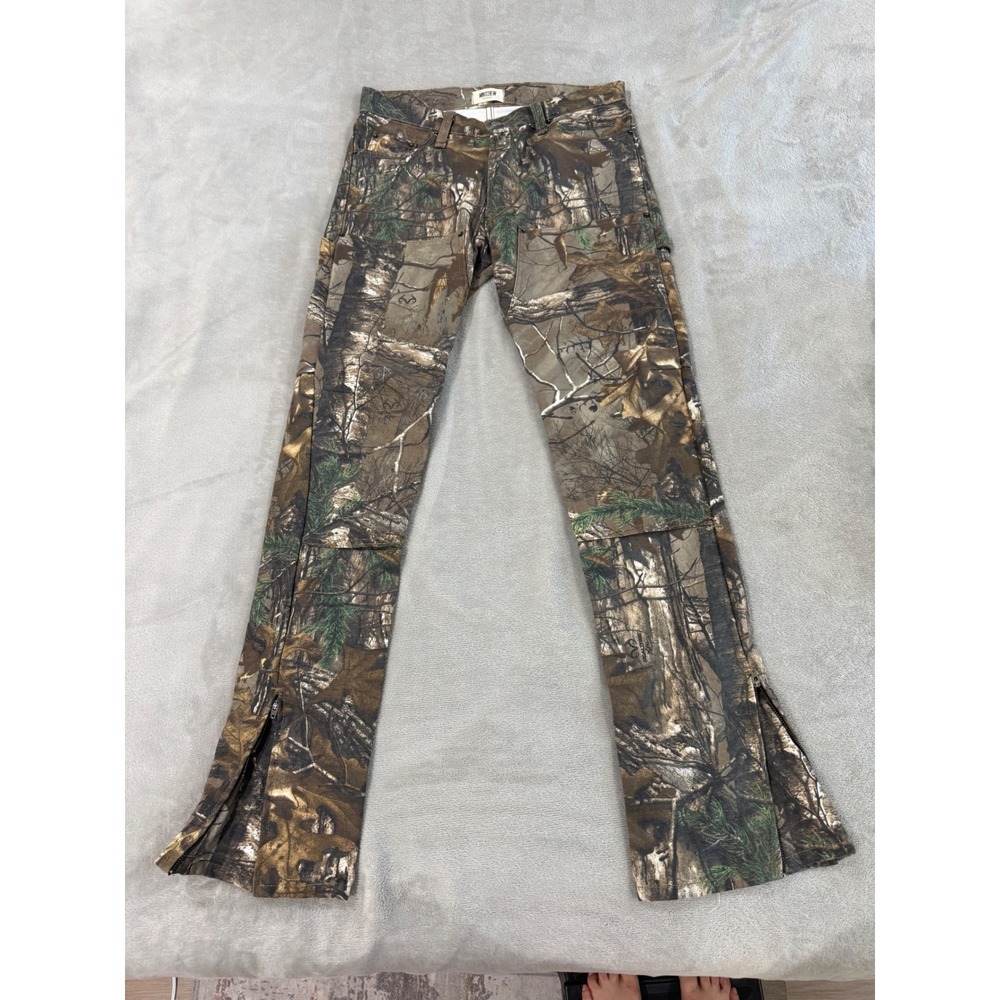 Mintcrew Los Angeles x Realtree Camo Double Knee Zipper Flare Mens 31x33 Hunting